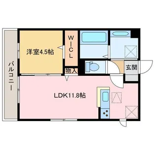 プランドール桜木【1階】の間取り