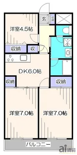 東京都東久留米市前沢4【マンション】の間取り