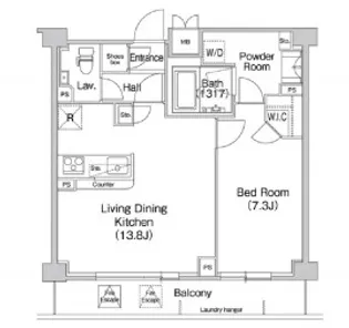 コンフォリア駒場【5階】の間取り