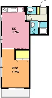 1DKの間取り画像