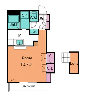 ラピュタ石神【2階】の間取り