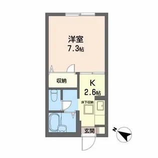 シェソワ壱番館【1階】の間取り
