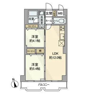 シャトレー町田ガーデン【4階】の間取り