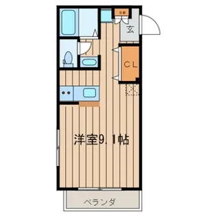 東京都八王子市館町【アパート】の間取り