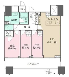 パークコート文京小石川ザタワー【38階】の間取り