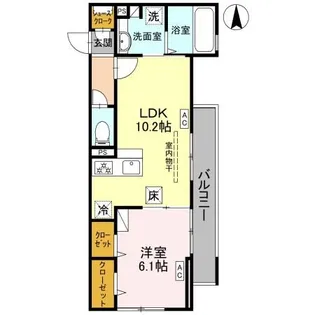 D-room Fiore ”N”【1階】の間取り