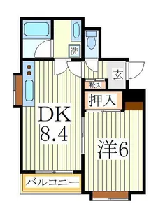 ソシア我孫子【4階】の間取り
