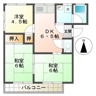 大野アパート【2階】の間取り
