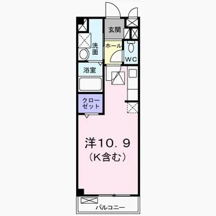 メゾン長岡【1階】の間取り