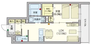 (シニア限定)グリーンヴィレッジ【3階】の間取り