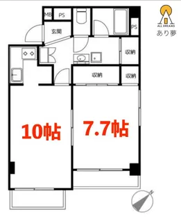 ライオンズマンション台町第2【10階】の間取り