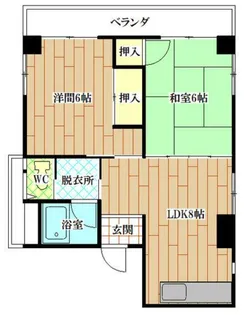 七条ハウス【2階】の間取り