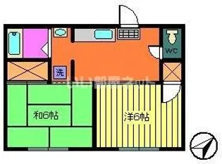 プチハイツ岩瀬【2階】の間取り