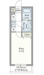 東京都清瀬市野塩4【アパート】の間取り