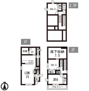 栃木県宇都宮市平松4【一戸建】の間取り