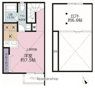 1Rの間取り画像