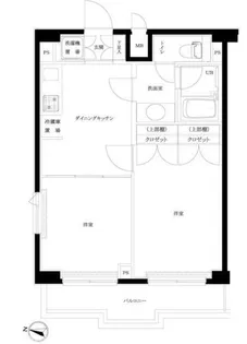 ルーブル中落合【9階】の間取り