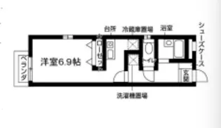 豪徳寺第二碧雲寮【2階】の間取り