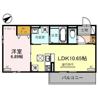 滋賀県大津市唐崎4【アパート】の間取り