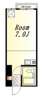 広島県広島市中区西平塚町【マンション】の間取り