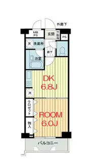 神奈川県横浜市中区野毛町3【マンション】の間取り