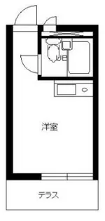 スカイコート品川【2階】の間取り