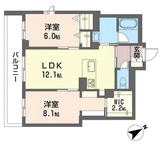 けやきテラス【2階】の間取り
