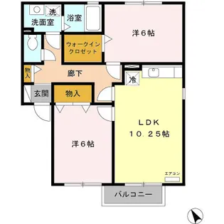 フローレス・リーベ A【2階】の間取り