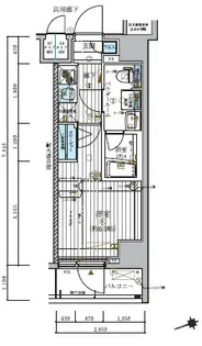 メインステージ北千住IV【1階】の間取り