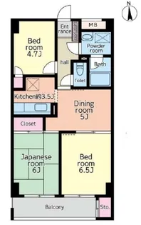 アーク新百合ヶ丘【3階】の間取り