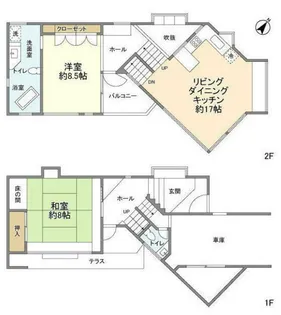 神奈川県川崎市中原区井田2【一戸建】の間取り