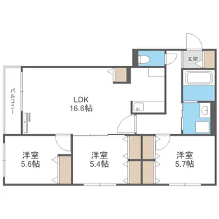 BLUE FOREST【5階】の間取り