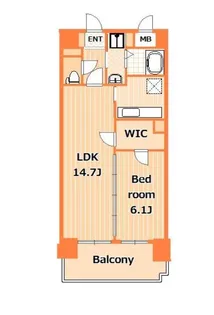 ヴィラージエ【6階】の間取り