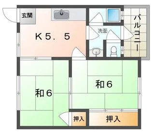 大作コーポ【4階】の間取り