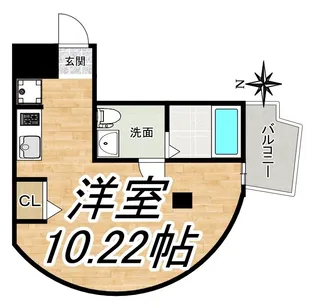 パークフロント北梅田【6階】の間取り