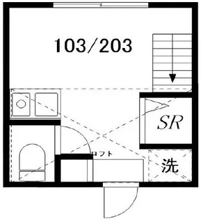 ノースフラワー【2階】の間取り