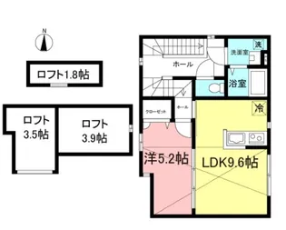 パークサイド笹塚【2階】の間取り