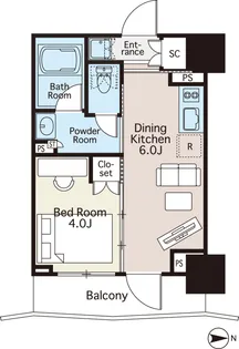 パルタージュ隅田川テラス【2階】の間取り