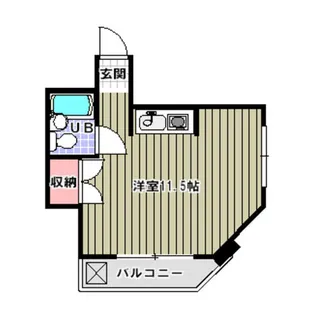 ハイツ熊谷【5階】の間取り