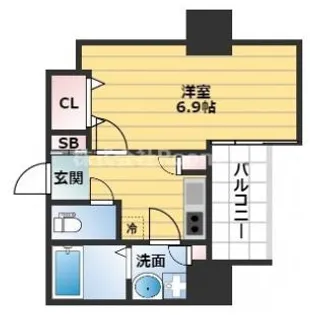Luxe本町【9階】の間取り