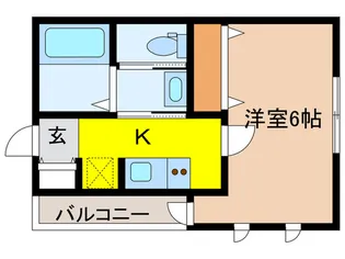 仮)Mark Duo一ノ割III【3階】の間取り