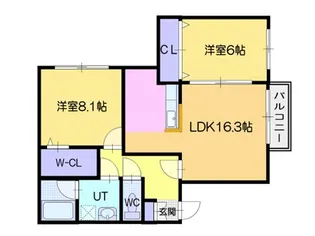 フォールズゲートII【4階】の間取り
