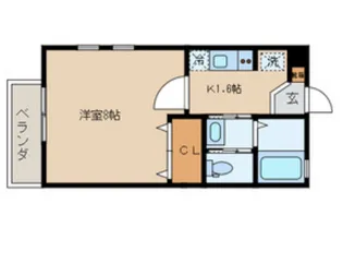 フレシールKEY【1階】の間取り
