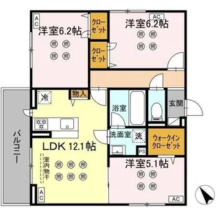 D-KISARIA WII【3階】の間取り