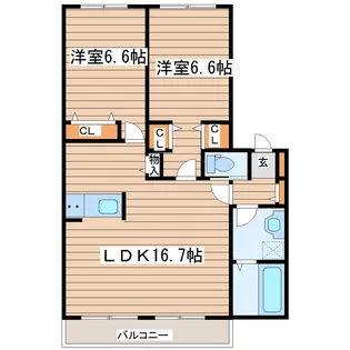 SACRA-TERRACE【3階】の間取り