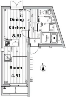 ブリステラス学芸大学前【2階】の間取り