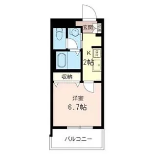 ラメゾンドゥ桜新町【2階】の間取り