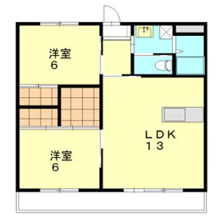 グランディ花綵【2階】の間取り