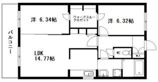 エーデルワイス【2階】の間取り