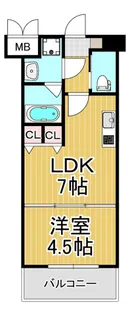 プレジオ西宮【2階】の間取り